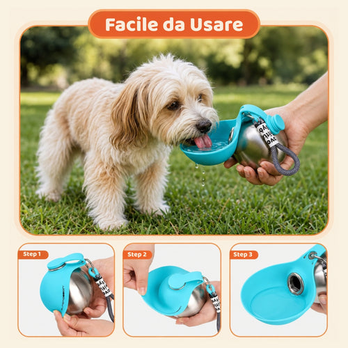 Borraccia Termica per Cani 285ml in Acciaio inossidabile – Design a Sfera