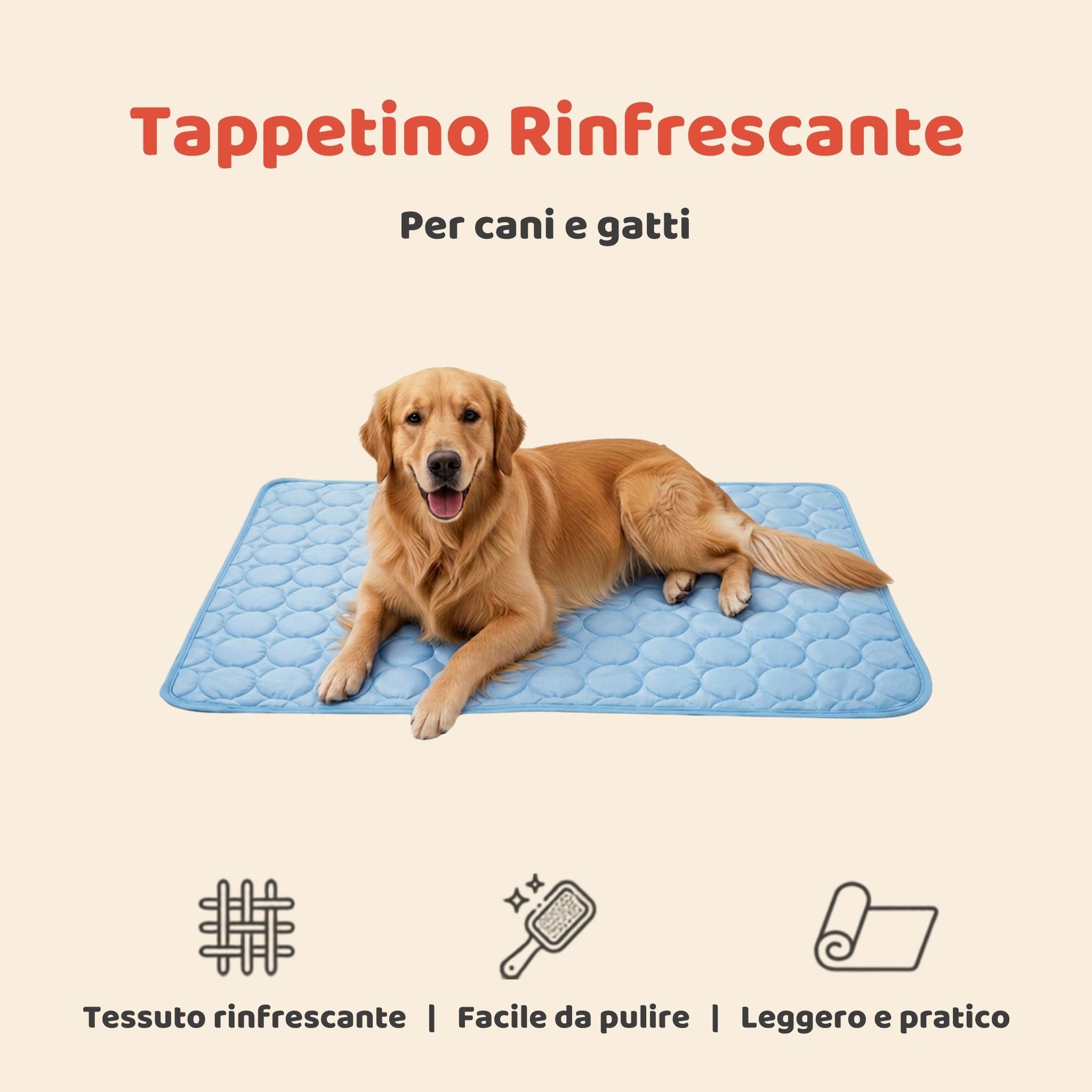 Tappetino rinfrescante estivo in seta di ghiaccio per animali domestici, resistente ai graffi